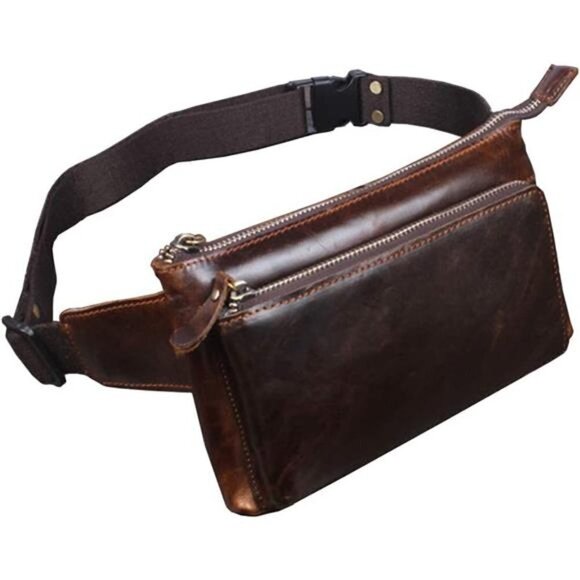 Brown Leather Waist Bag - Picture 4 of 6